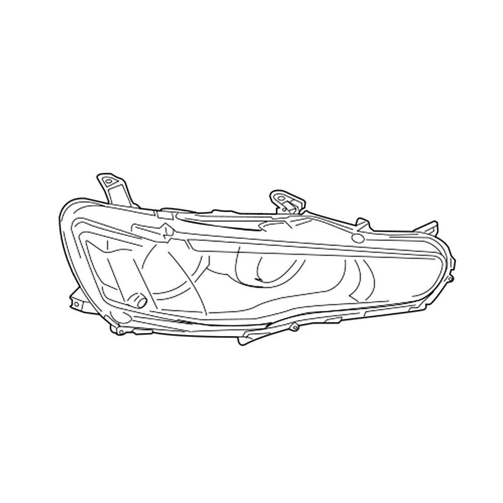 OEM Mitsubishi Parts, OEM Mitsubishi Halogen Headlight Assembly (No LED) | 2008 Mitsubishi Evo X