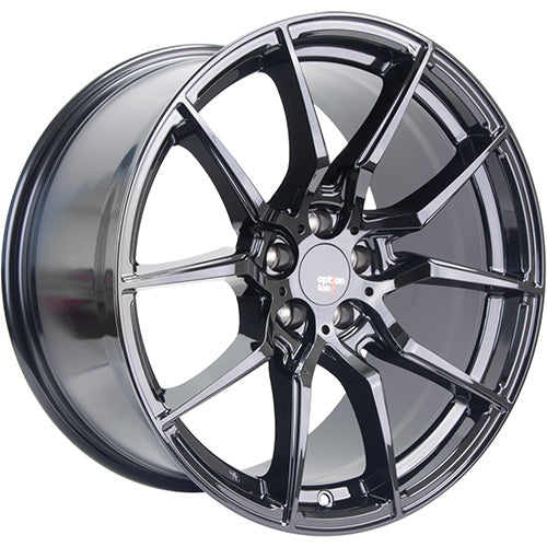 Option Lab Wheels, Option Lab R716 Series 18x8.5in. 5x100 48 mm. Offset Wheel (L16-88580-48-BLK)