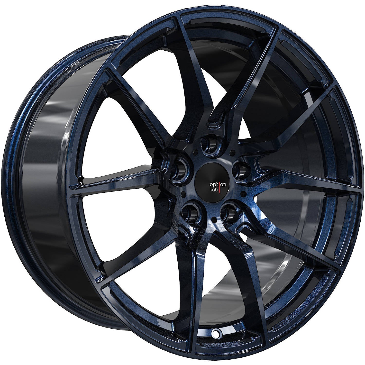 Option Lab Wheels, Option Lab R716 Series 18x8.5in. 5x4.25 40 mm. Offset Wheel (L16-88551-40-BLK)