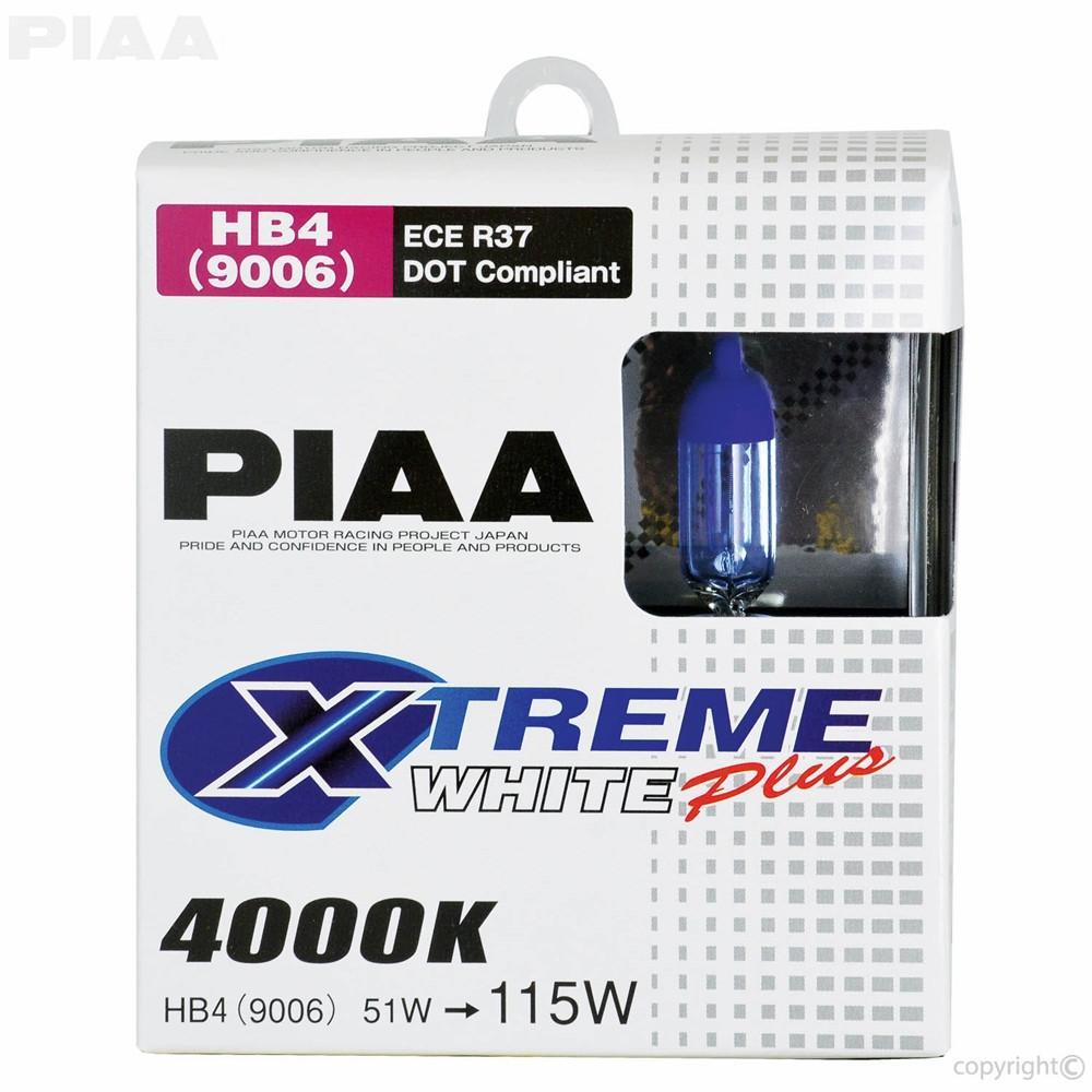 PIAA, PIAA 9006/HB4 Xtreme White Plus Halogen Bulbs - Low Beam | EVO/DSM Multiple Fitments (19616)