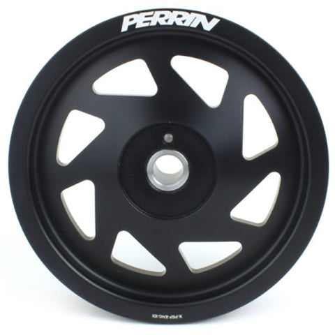 Perrin Performance, Perrin Lightweight Crank Pulley - Black | 2022-2023 Subaru BRZ/Toyota GR86 and 2019-2023 Subaru WRX (PSP-ENG-106BK)