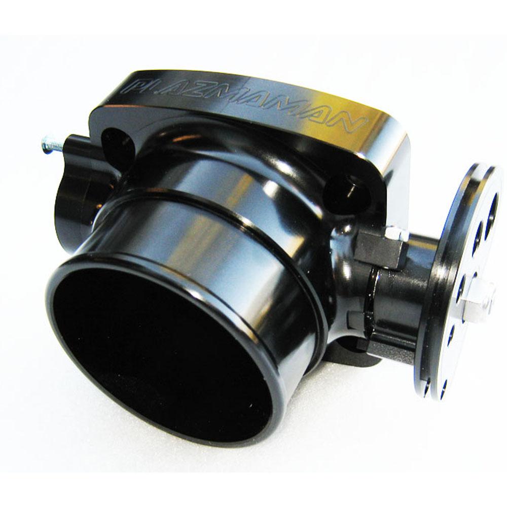 Plazmaman, Plazmaman 60mm Throttle Body 70mm Hose Snout RH Black (PZ-TB-60-RH-Black)