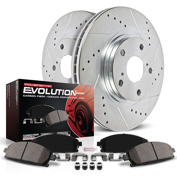 Power Stop, Power Stop 01-05 Audi Allroad Quattro Front & Rear Z23 Evolution Sport Coated Brake Kit (CRK889)