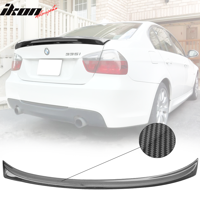 Ikon Motorsports, 06-2011 BMW E90 M-Tech M Sport AC Style Carbon Fiber Rear Spoiler Wing