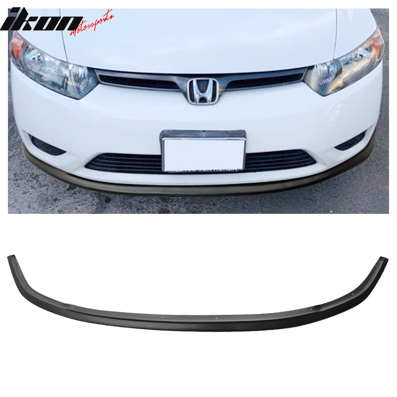 Ikon Motorsports, 2006-2008 Honda Civic Coupe STI Style Unpainted Front Bumper Lip PU