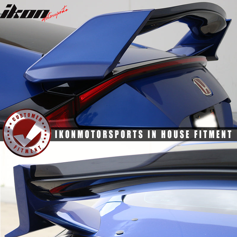 Ikon Motorsports, 2006-2008 Honda Civic Transparent Smoke Top Gurney Flap Trunk Spoiler