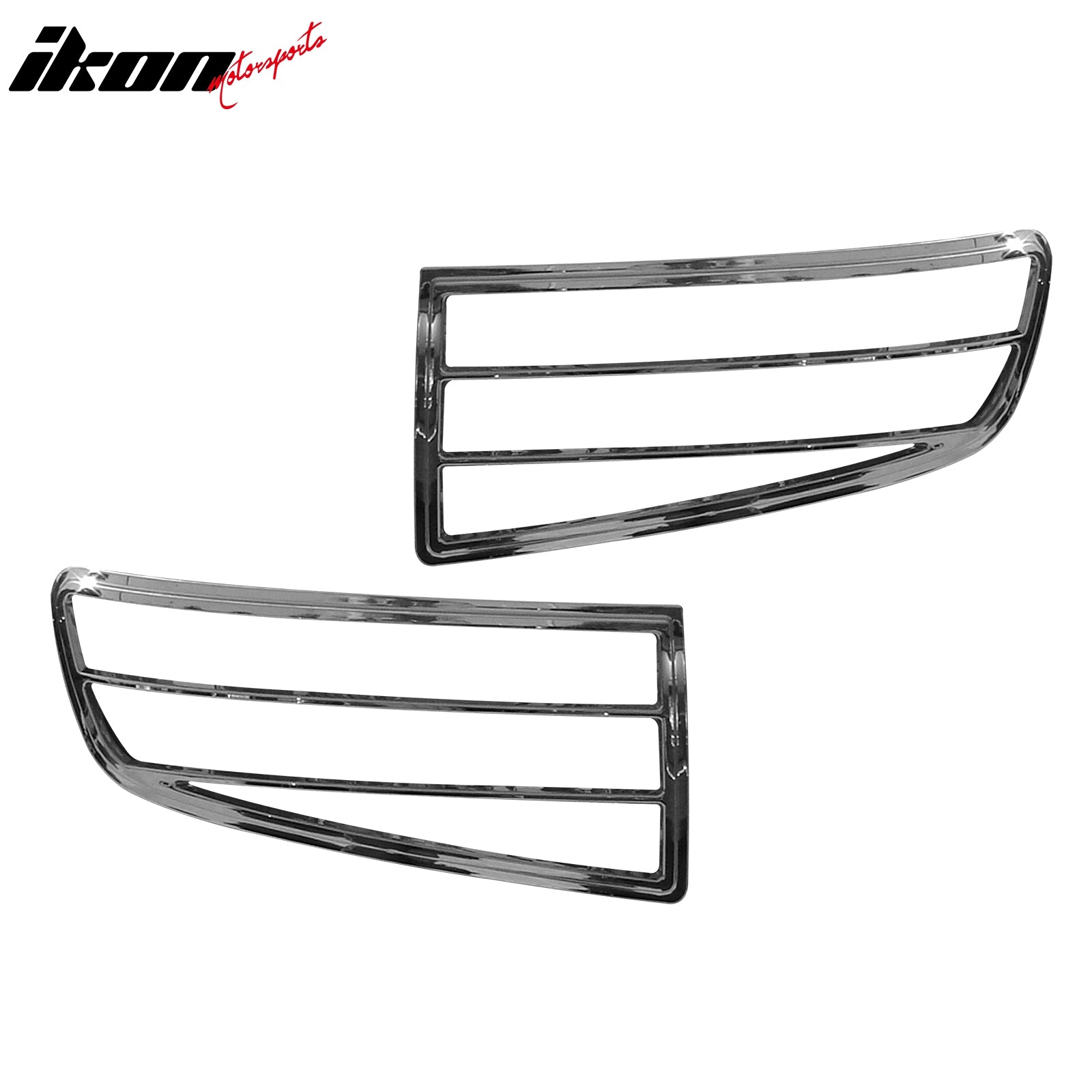 Ikon Motorsports, 2006-2008 Honda Ridgeline Headlight Bezels Cover Trims Chrome ABS 2PCS