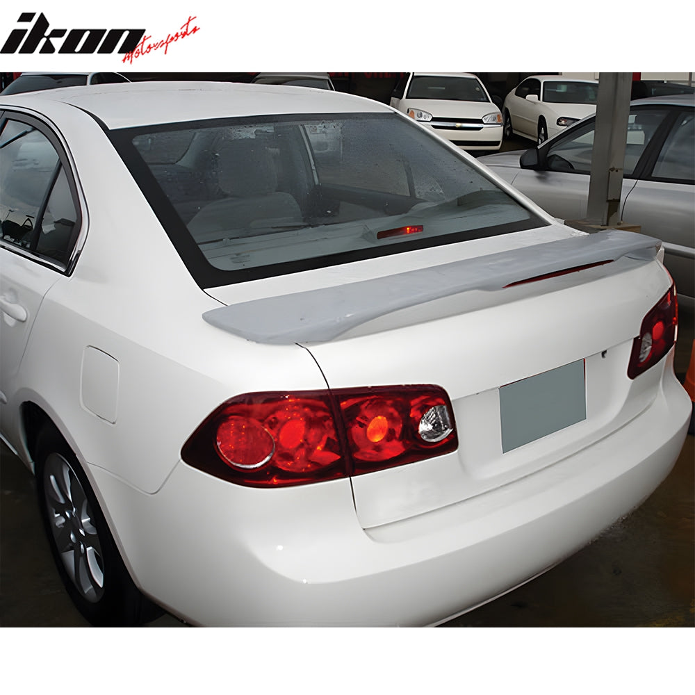 Ikon Motorsports, 2006-2008 Kia Optima Gray Primer Custom LED Trunk Spoiler Fiberglass