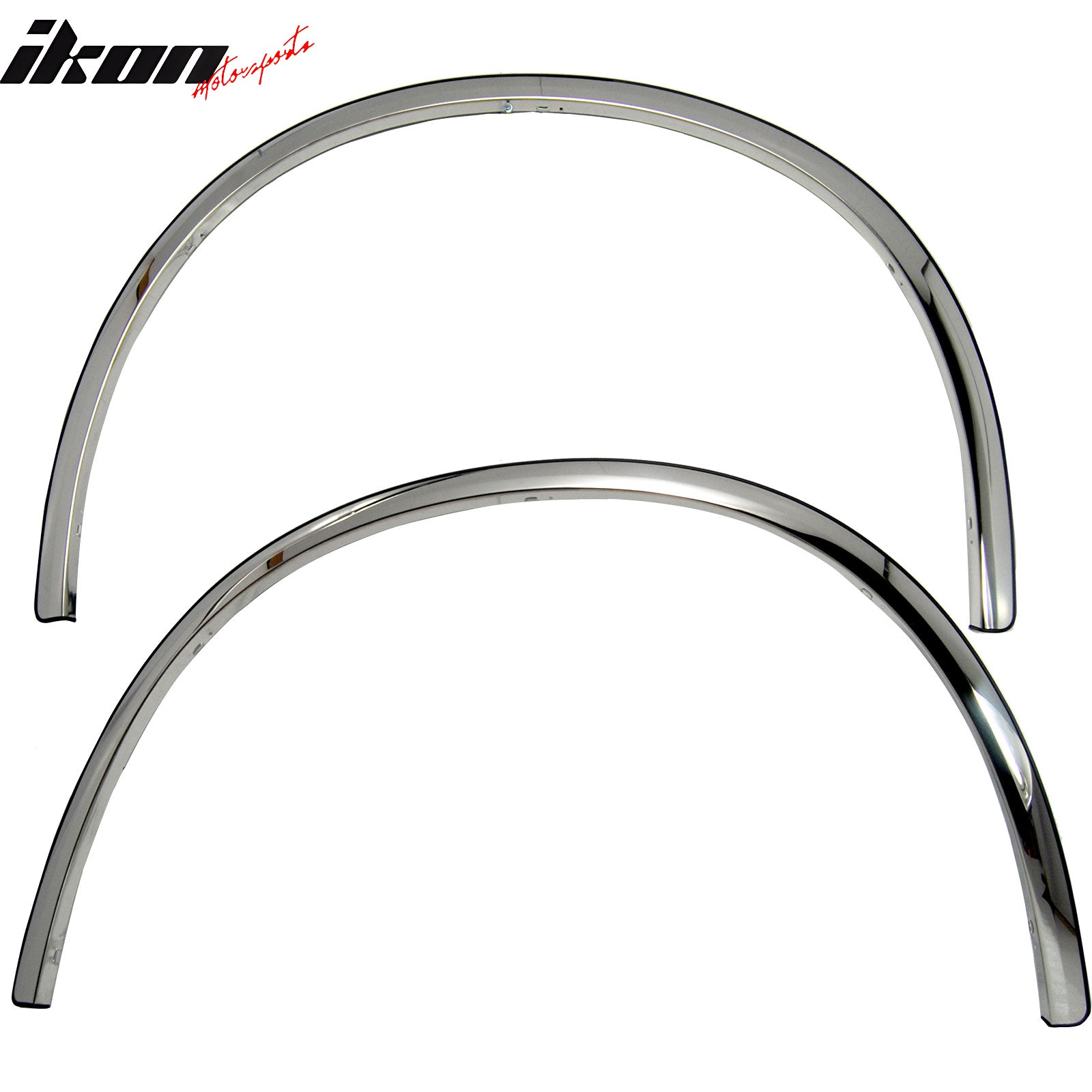 Ikon Motorsports, 2006-2010 Dodge Charger Fender Flares Stainless Steel Mirror Finish