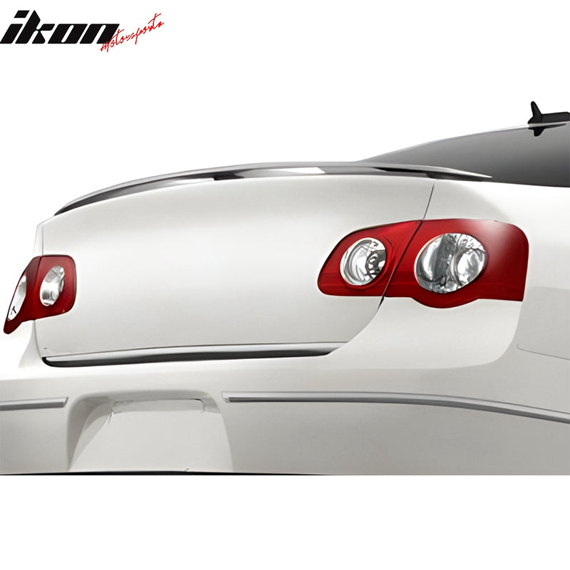 Ikon Motorsports, 2006-2010 Volkswagen Passat OE Style Gray Primer Trunk Spoiler Lip FRP