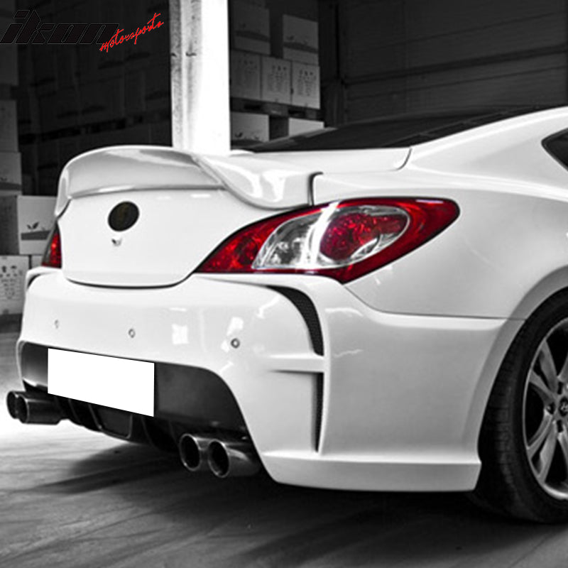 Ikon Motorsports, 2010-2016 Hyundai Genesis Coupe Euro Style Trunk Spoiler Painted #TN5