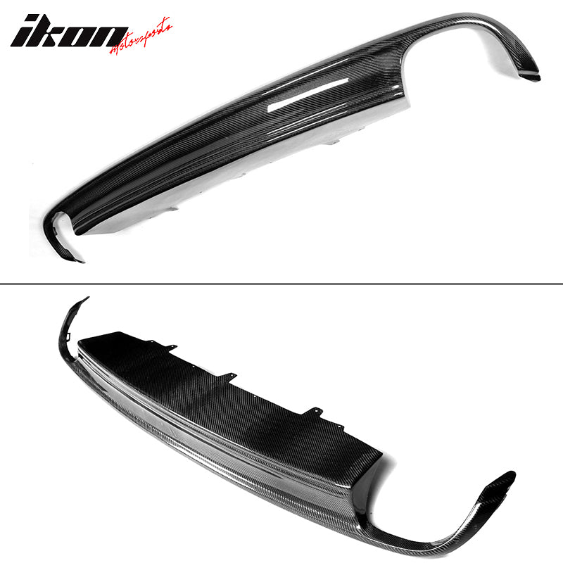 Ikon Motorsports, 2012-2015 Audi A6 C7 S6 Style Rear Bumper Lip Diffuser Carbon Fiber