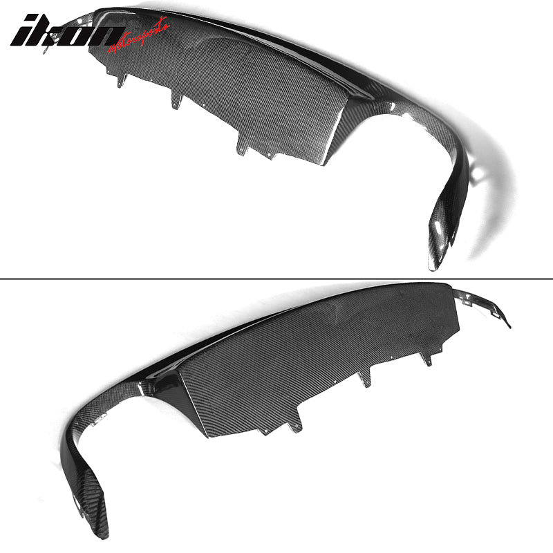 Ikon Motorsports, 2012-2015 Audi A6 C7 S6 Style Rear Bumper Lip Diffuser Carbon Fiber