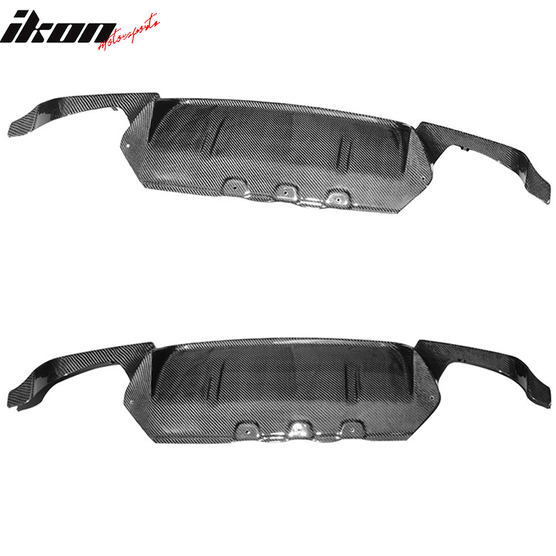 Ikon Motorsports, 2012-2016 BMW 5 Series F10 M5 OE Style Rear Diffuser Lip Carbon Fiber